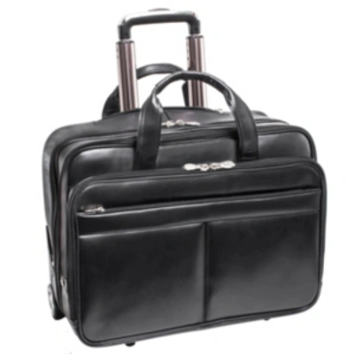 Mcklein Bowery 15" Wheeled Laptop Briefcase In Black