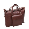 Mcklein Edgefield 17" Roll Top Laptop Briefcase In Brown