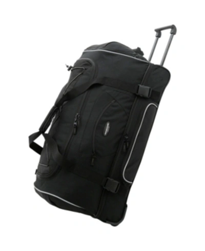 Travelers Club Luggage Adventure 30" Drop-bottom Duffle In Black