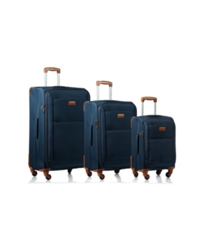 Champs 3-pc. Classic Softside Luggage Set In Navy