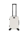 TRIFORCE LUGGAGE TRIFORCE MILAN 22" CARRY ON SATIN FINISH LEATHER TRIM LUGGAGE