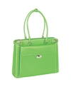 Mcklein Winnetka 15" Ladies Laptop Briefcase In Green