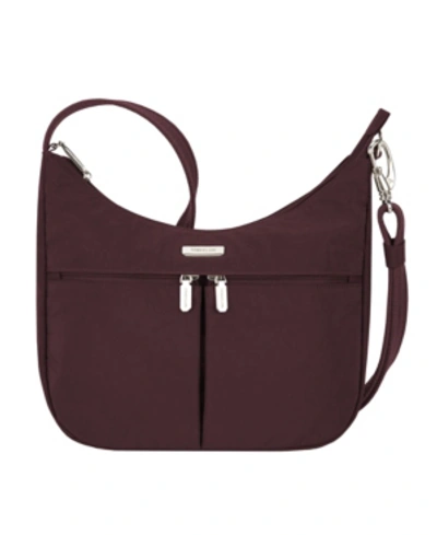 Travelon Anti-theft Essentials East-west Hobo In Cranberry