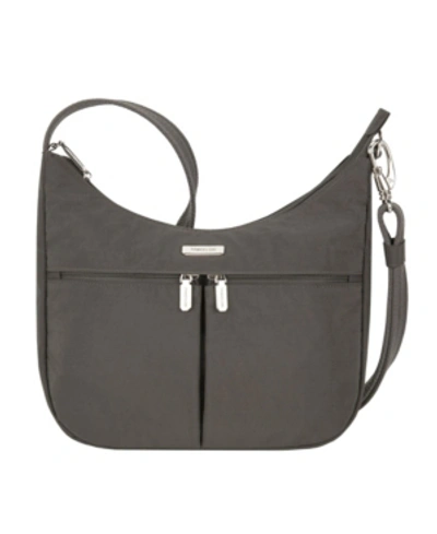 Travelon Anti-theft Essentials East-west Hobo In Charcoal