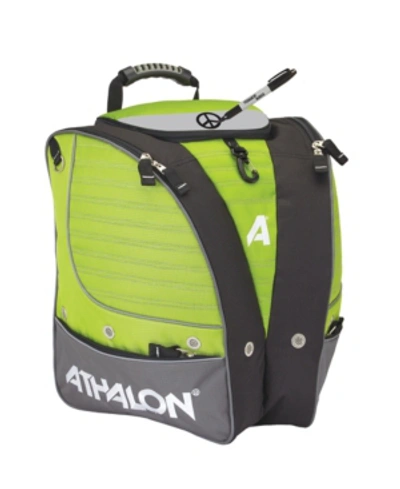 Athalon Personalizeable Adult Ski Boot Bag - Backpack In Lime