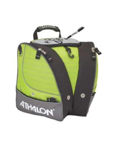 Athalon Personalizeable Kids Ski Boot Bag - Backpack In Lime