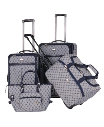 AMERICAN FLYER SIGNATURE 4 PIECE LUGGAGE SET