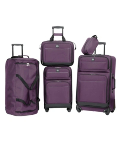 Skyway Seville 2.0 5-piece Travel Set In Purple