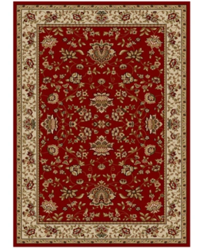 Km Home Closeout!!  Pesaro Manor 7'9" X 11' Area Rug In Red