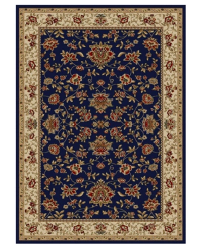 Km Home Closeout!!  Pesaro Manor 3'3" X 4'11" Area Rug In Navy