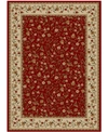 KM HOME CLOSEOUT!! KM HOME PESARO FLORAL RED 7'9" X 11' AREA RUG