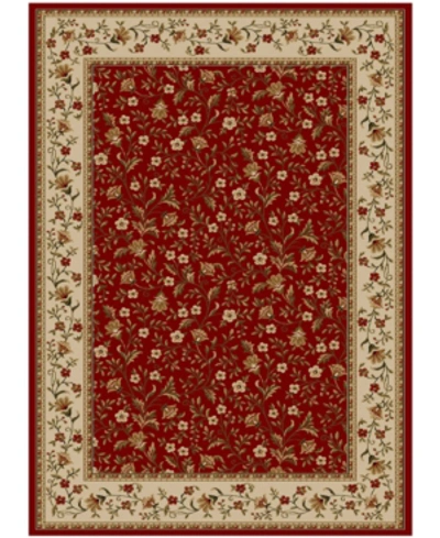 Km Home Closeout!!  Pesaro Floral Red 7'9" X 11' Area Rug