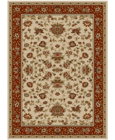Km Home Closeout!!  Pesaro Manor 2'2" X 7'7" Runner Area Rug In Ivory