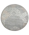 KM HOME CLOSEOUT! KM HOME TERAMO INTRIGUE 5'3" ROUND AREA RUG
