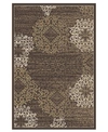 Km Home Closeout!  Teramo Intrigue 5' 3" X 7' 3" Area Rug In Brown