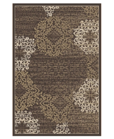 Km Home Closeout!  Teramo Intrigue 5' 3" X 7' 3" Area Rug In Brown