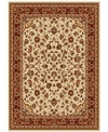 Km Home Closeout!  Pesaro Kashan Ivory/brick 2'2" X 7'7" Runner Area Rug In Ivory