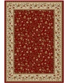 Km Home Closeout!!  Pesaro Floral Red 5'5" X 7'7" Area Rug In Red