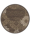 KM HOME CLOSEOUT! KM HOME TERAMO INTRIGUE 5'3" ROUND AREA RUG