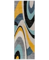 ABBIE & ALLIE RUGS CITY CIT-2345 AQUA 2'7" X 7'3" RUNNER AREA RUG