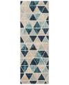 ABBIE & ALLIE RUGS CITY CIT-2328 AQUA 2'7" X 7'3" RUNNER AREA RUG