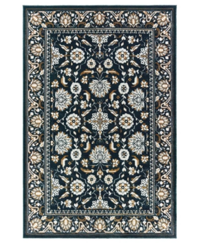 Oriental Weavers Bowen 534l2 2'3" X 7'6" Runner Rug In Navy/gold