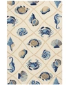 Kas Harbor Seaside 7'6" X 9'6" Indoor/outdoor Area Rug In 4217 Sand