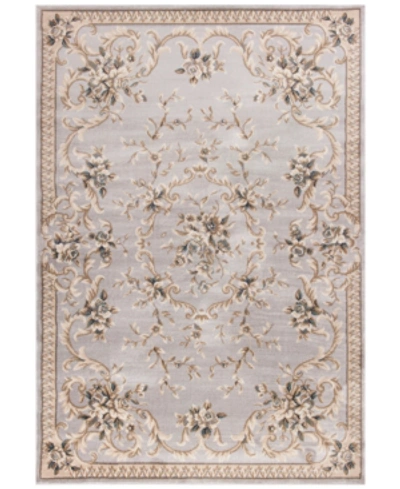 Kas Avalon Aubusson 3'3" X 5'3" Area Rug In 5604 Light Grey