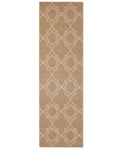Surya Alfresco Alf-9587 Camel 2'3" X 7'9" Runner Area Rug, Indoor/outdoor