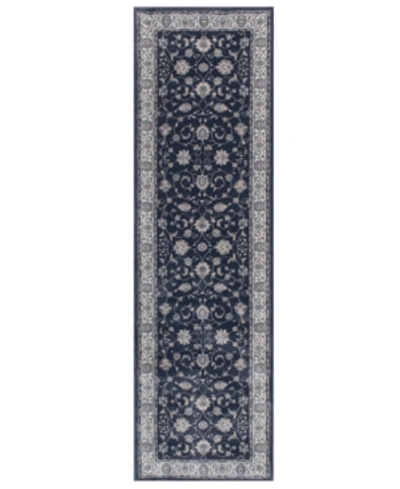 Km Home Largo Isfahan 2'3" X 7'7" Runner Area Rug In Morning Bl