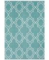 Surya Alfresco Alf-9653 Teal 3' X 5'6" Area Rug, Indoor/outdoor In Teal