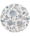 Surya Alfresco Alf-9674 Aqua 8'9" Round Area Rug, Indoor/outdoor In Aqua