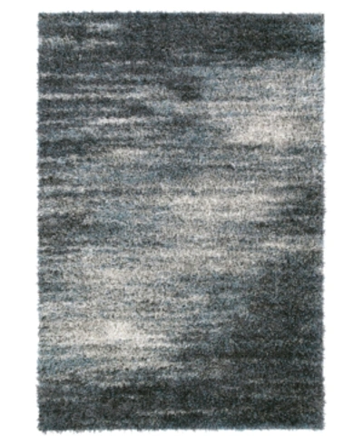 D Style Jackson Shag Reflection Charcoal 3'3" X 5'1" Area Rug In Gray