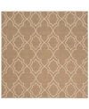 Surya Alfresco Alf-9587 Camel 7'3" Square Area Rug, Indoor/outdoor In Camel