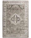 Km Home Largo Heriz 2'3" X 7'7" Runner Area Rug In Grey