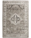 Km Home Largo Heriz 3'3" X 5'3" Area Rug In Grey