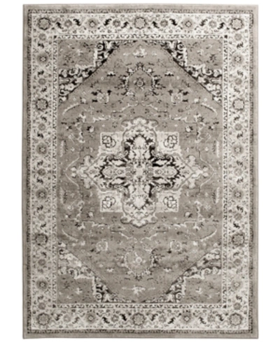 Km Home Largo Heriz 3'3" X 5'3" Area Rug In Grey