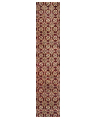 Jhb Design Andorra Vella 2' 6" X 12' Runner Rug In Red