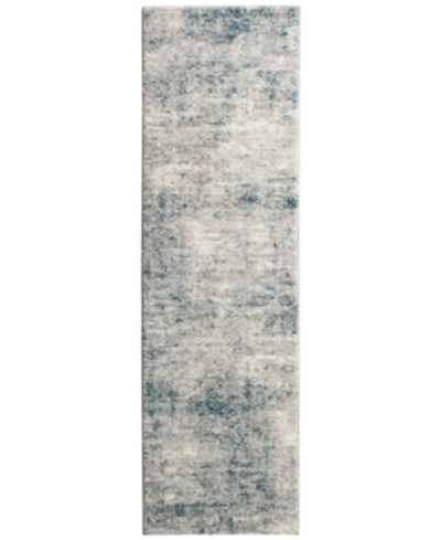 Km Home Leisure Port 2'3" X 7'7" Runner Area Rug In Blue
