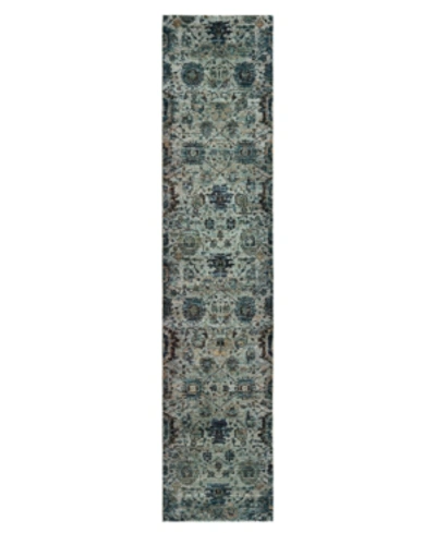 Jhb Design Andorra Amizade 2'6" X 12' Area Rug In Blue