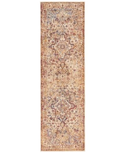 Km Home Taza Heriz 2' 3" X 7' 6" Runner Rug In Beige