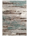 Km Home Leisure Cove 5'3" X 7'7" Area Rug In Brown