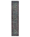 Jhb Design Andorra Pena 2'6" X 12' Runner Rug In Blue