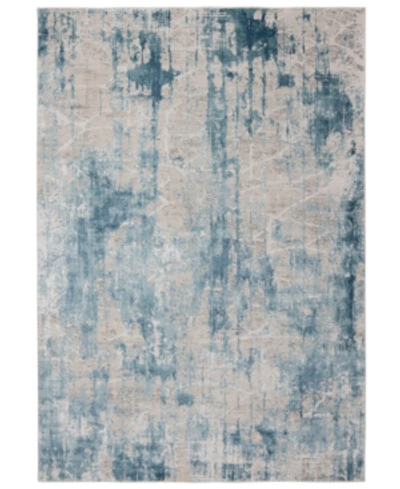 Km Home Alloy 3' X 5' Area Rug In Light Blue