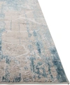 Km Home Alloy 2' 6" X 8' Runner Area Rug In Light Blue