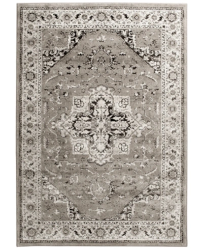 Km Home Largo Heriz 5'3" X 7'7" Area Rug In Grey