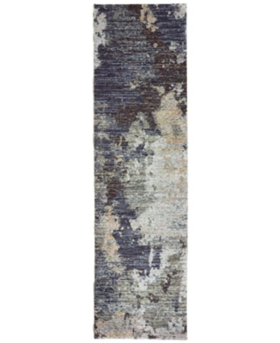 Jhb Design Evolution Rowan 2'3" X 8' Runner Area Rug In Navy,blue