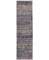 Jhb Design Atlas Shades 2'3" X 8' Runner Area Rug In Violet