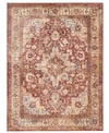 Km Home Taza Heriz 7' 10" X 9' 10" Area Rug In Red