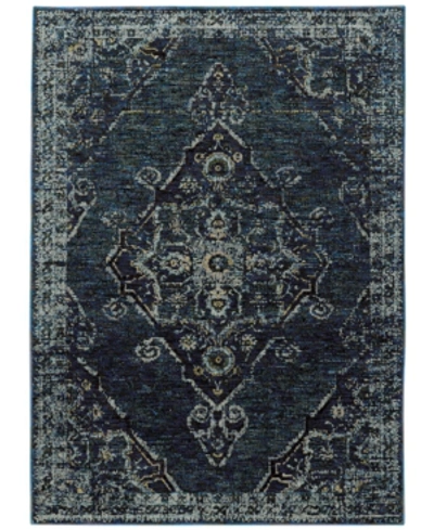 Jhb Design Journey Charlemagne 5'3" X 7'3" Area Rug In Blue